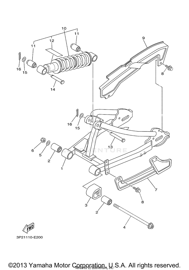 Rear Arm Suspension Schematic