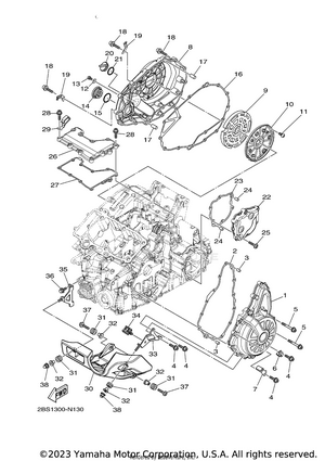 Crankcase Cover 1 Schematic