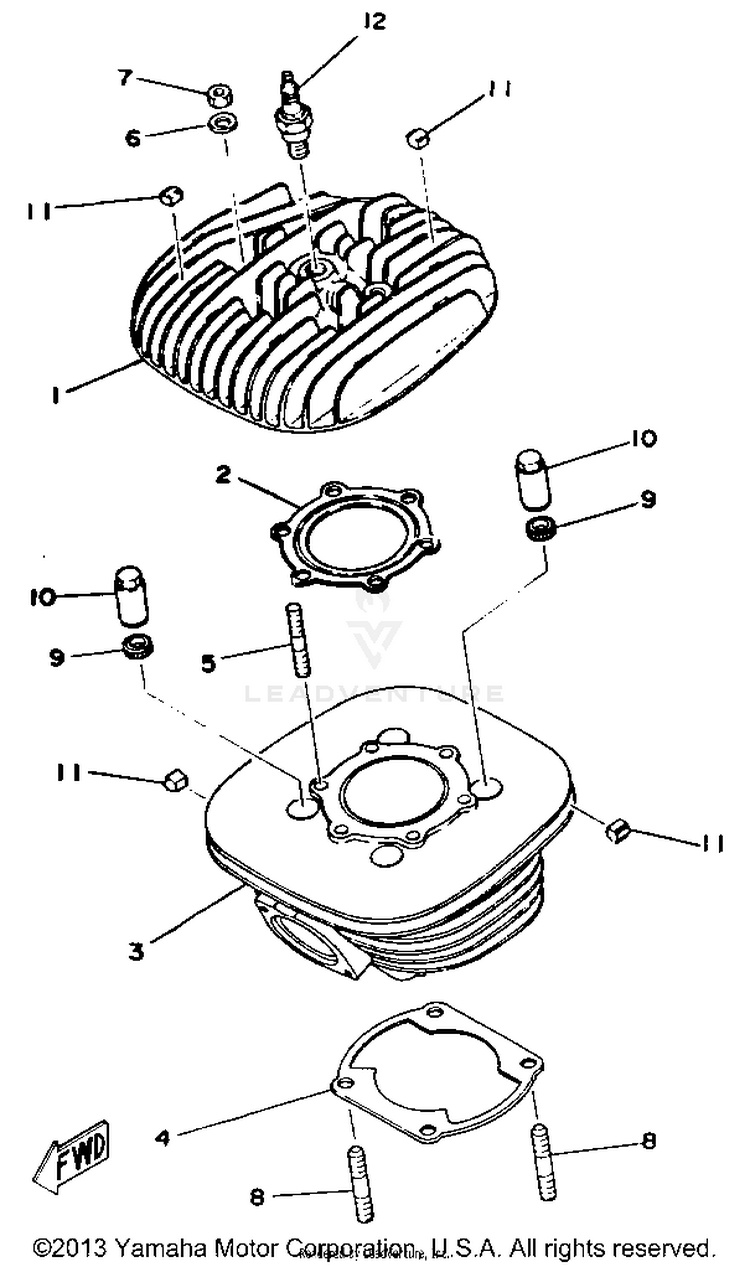 Cylinder Head Schematic
