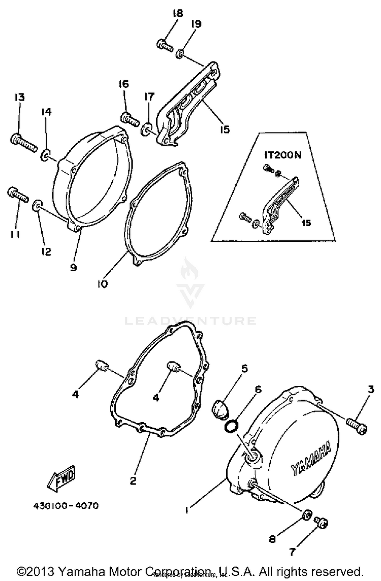 Crankcase Cover Schematic