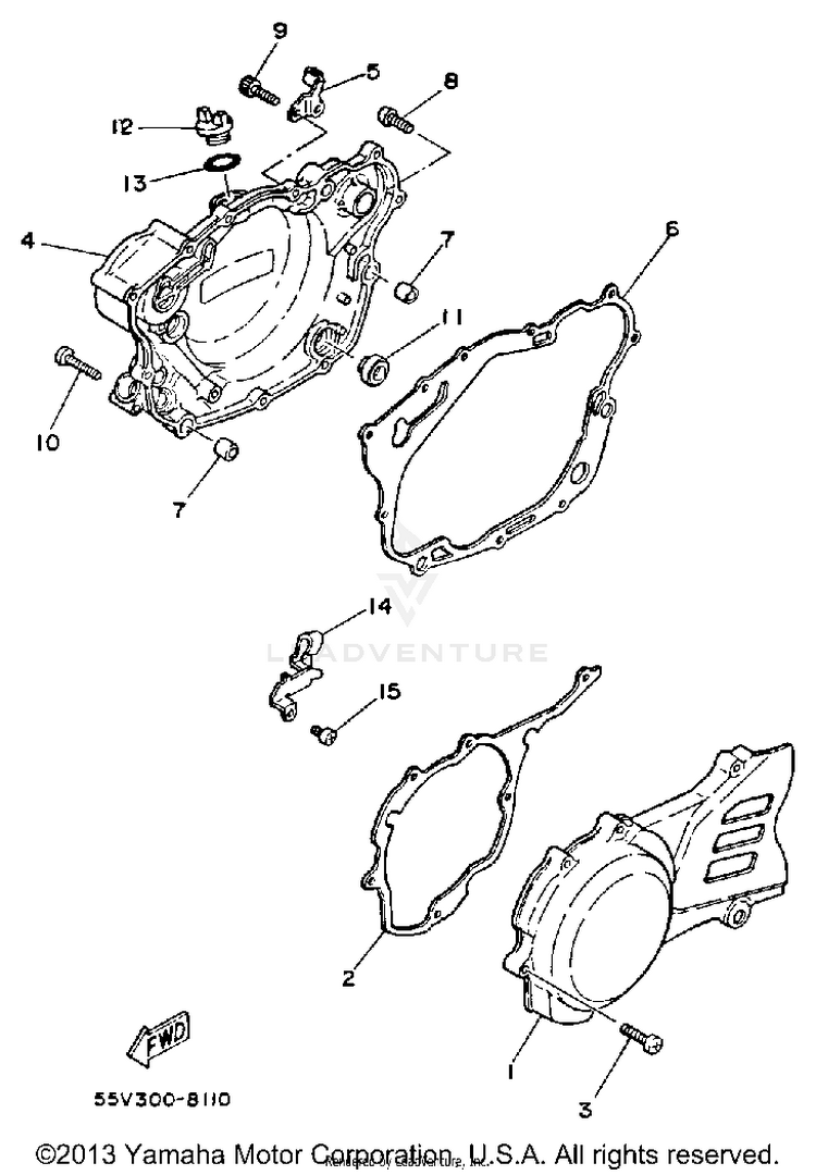 Crankcase Cover 1 Schematic