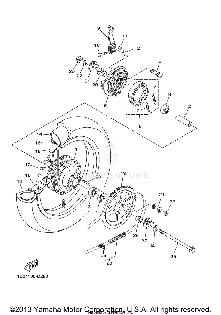 Rear Wheel Schematic