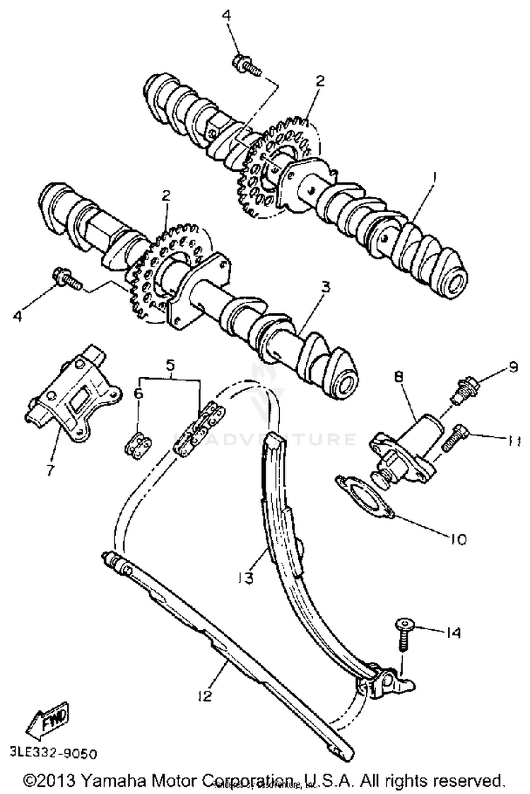 Camshaft Chain Schematic