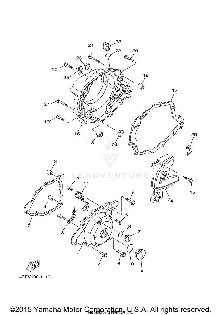 Crankcase Cover 1 Schematic