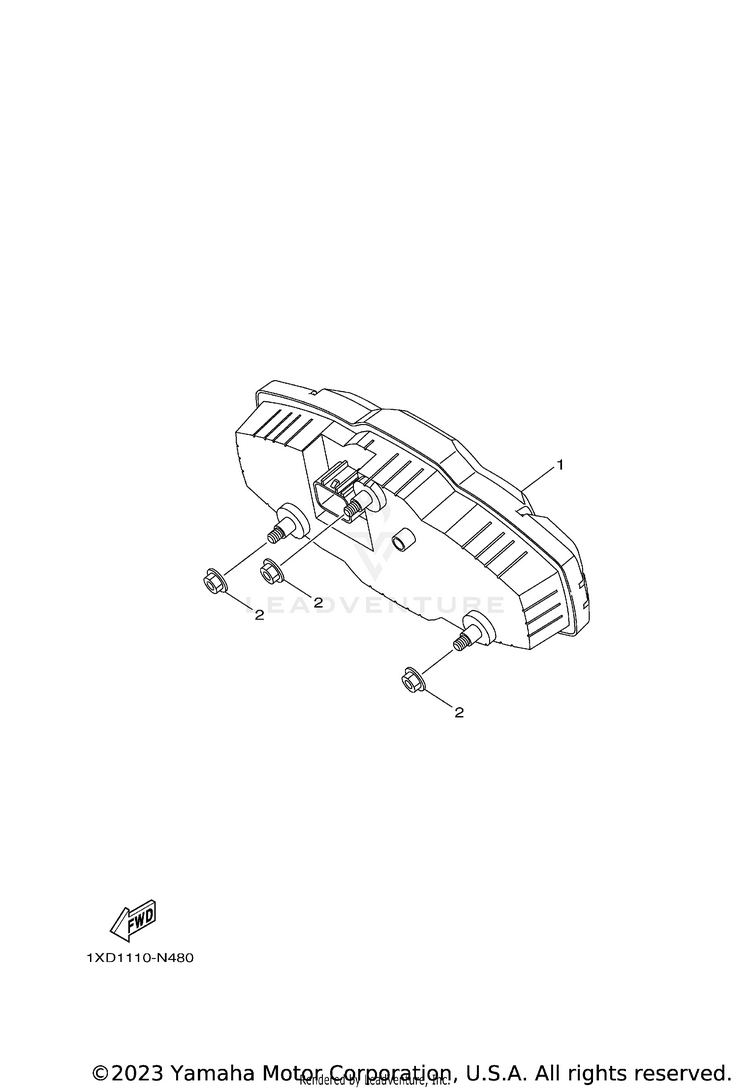 Meter VIKING 700 EPS - YXM700PEG - 2014 Schematic