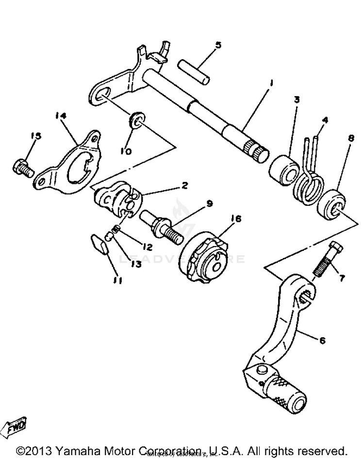 Shift Shaft Schematic