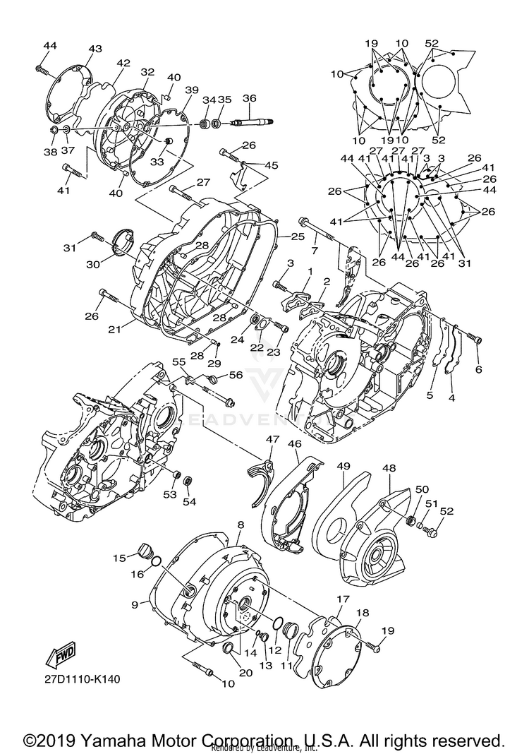 Crankcase Cover 1 Schematic