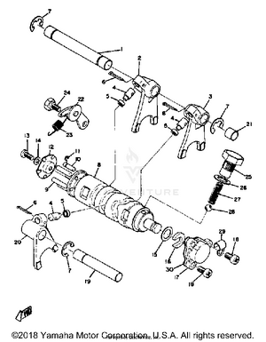 Shift Cam Fork Schematic