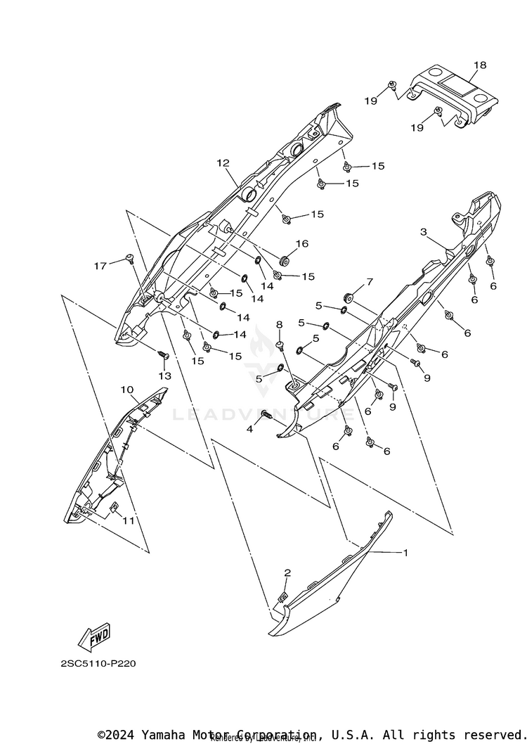 Side Cover FJ09 CA - FJ09GCB - 2016 Schematic