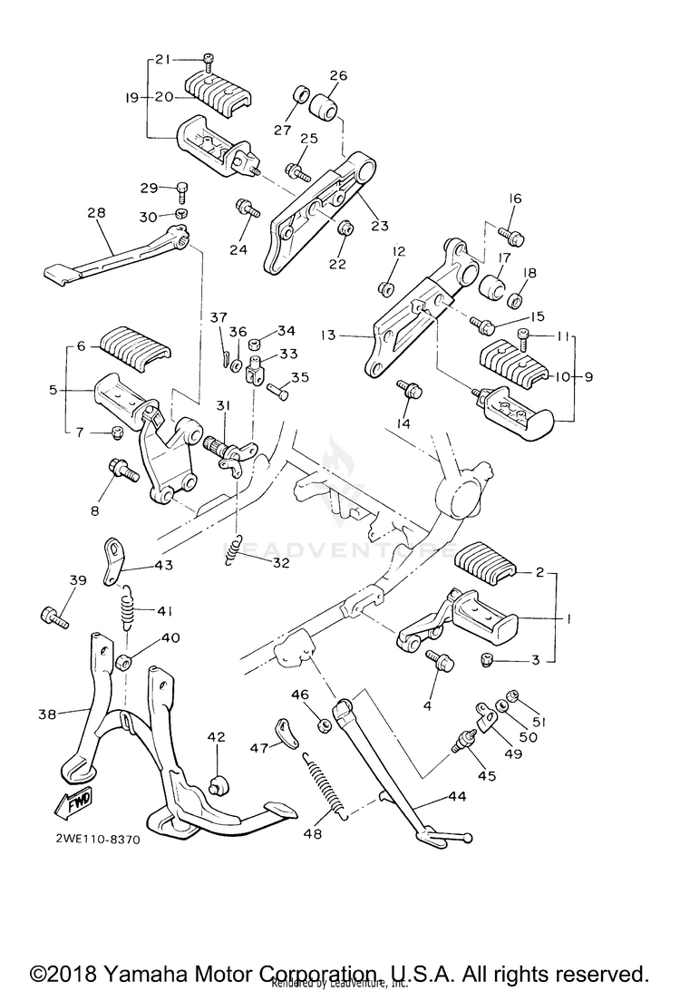 Stand Footrest Schematic