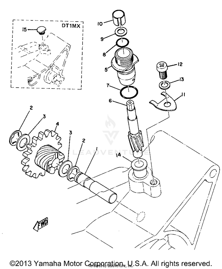Tachometer Gear Schematic