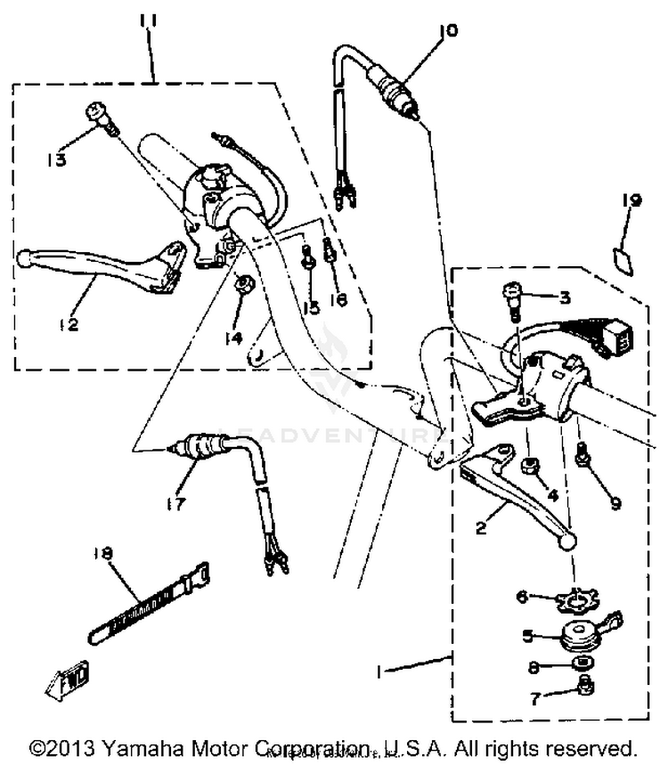 Handle Switch - Lever Schematic