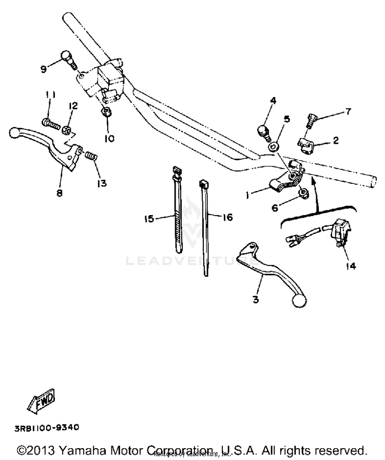 Handle Switch - Lever Schematic