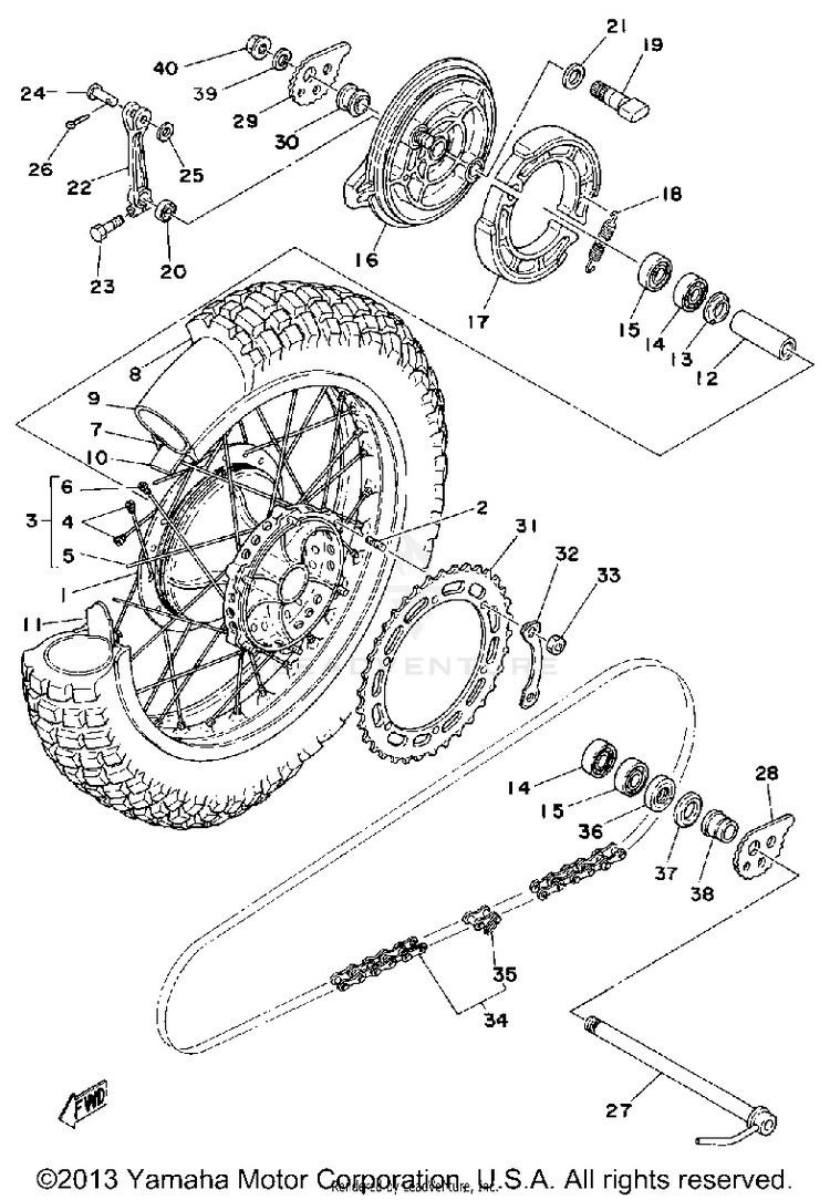 Rear Wheel Schematic