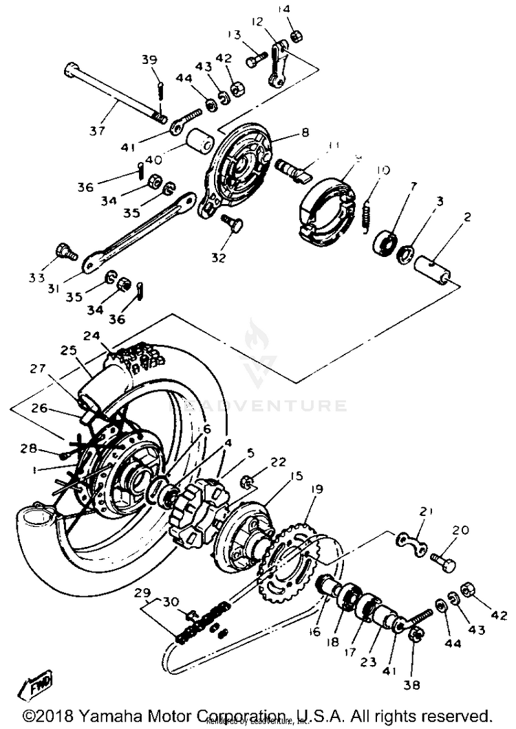 Rear Wheel Schematic