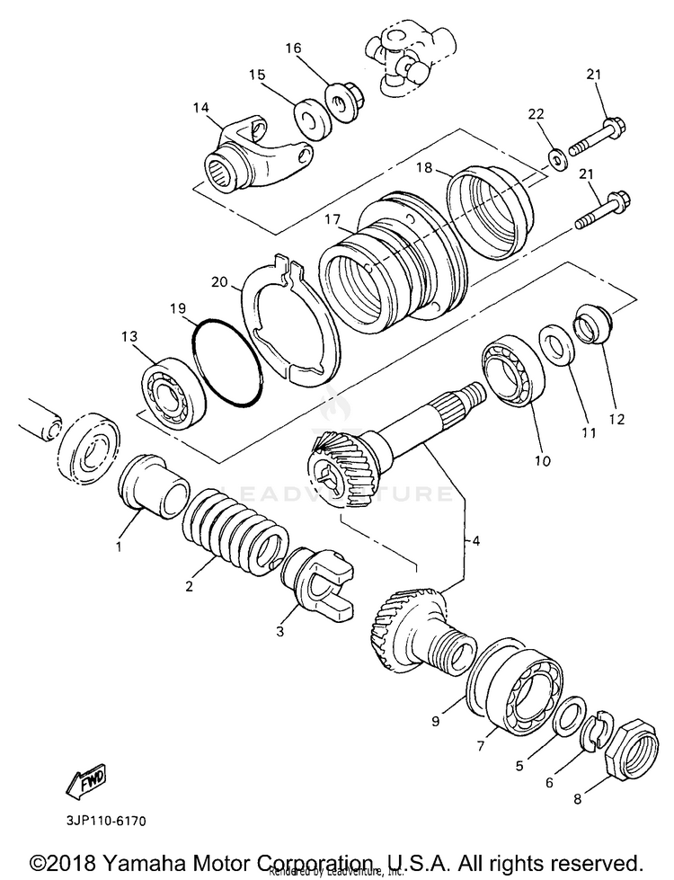 Middle Drive Gear Schematic