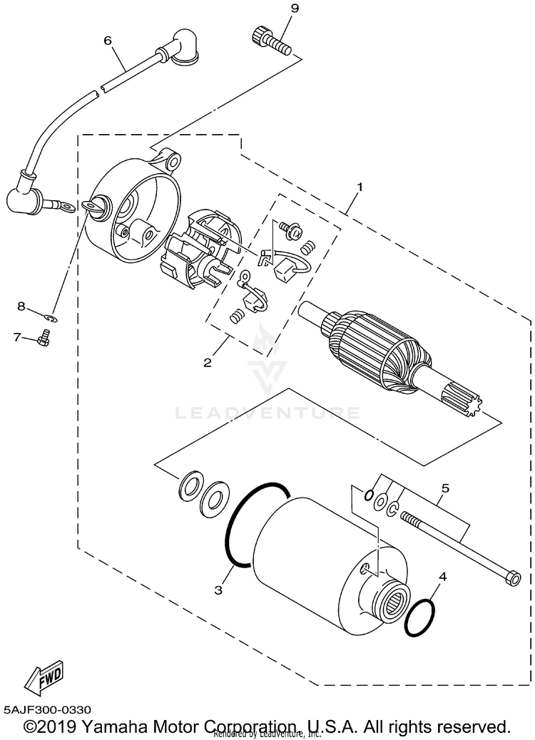 Starting Motor Schematic
