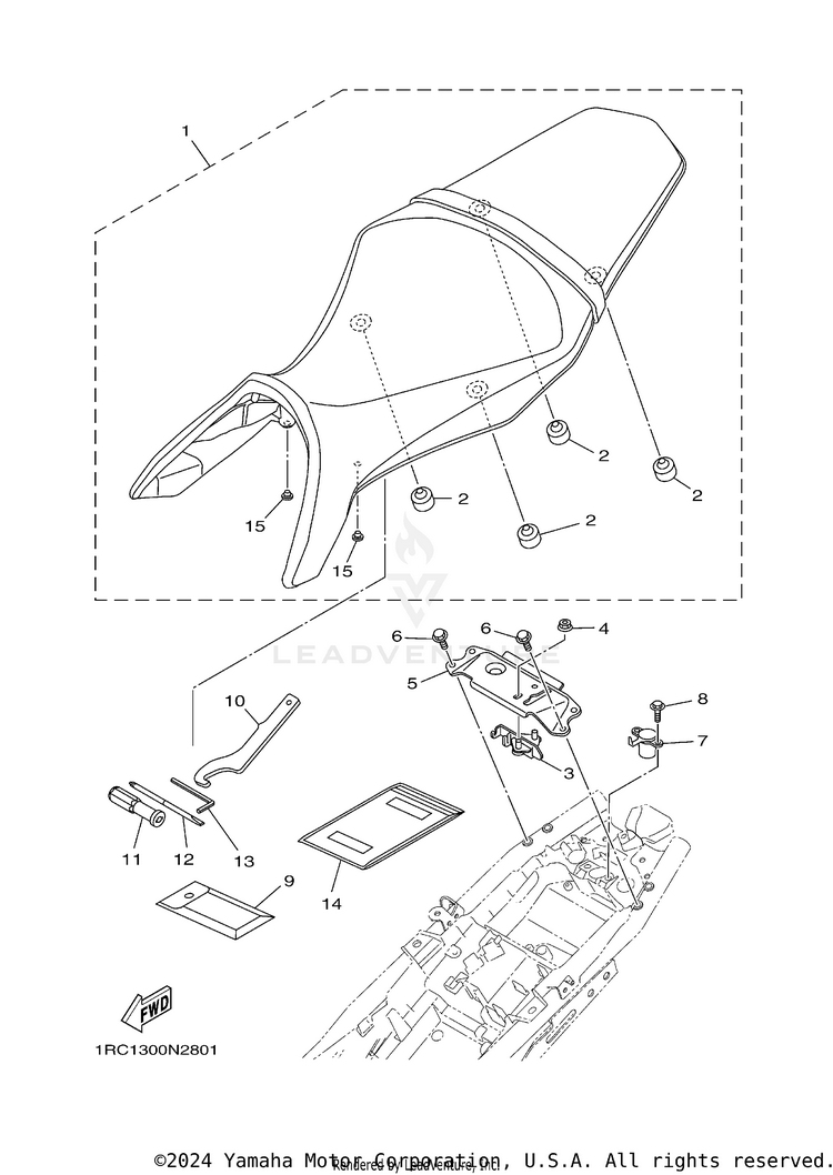 Seat FZ09 CA - FZ09ECGY - 2014 Schematic