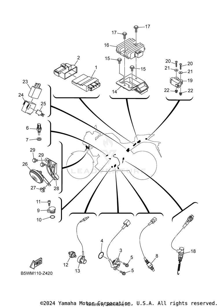 Electrical 2 MT-03 - MT03RB - 2024 Schematic