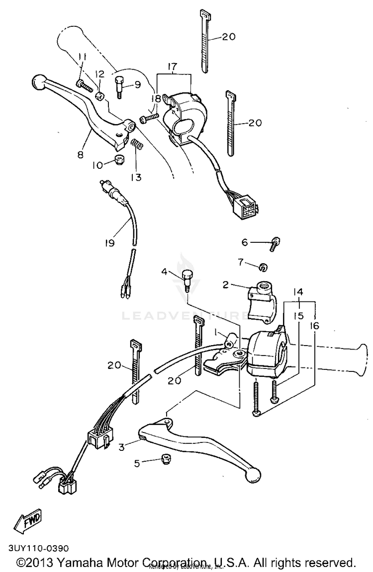 Handle Switch Lever Schematic