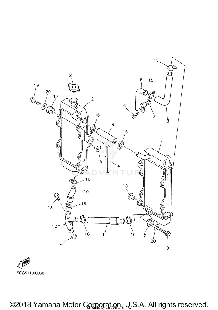 Radiator Hose Schematic