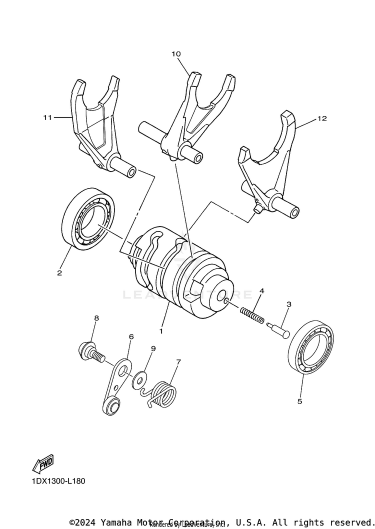 Shift Cam Fork Schematic