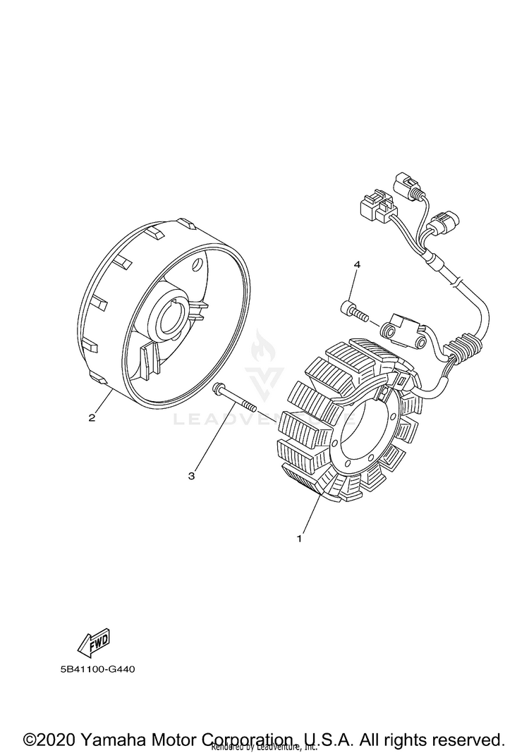 Generator VIKING EPS - YXM70VPALG - 2020 Schematic