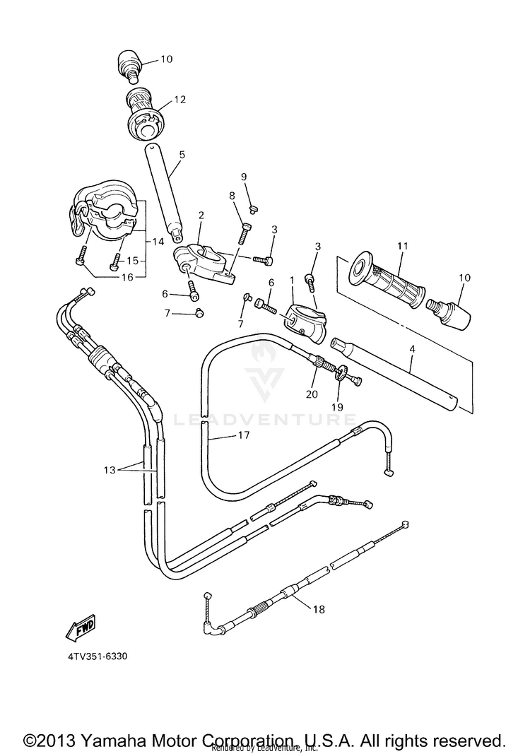 Steering Handle Cable Schematic