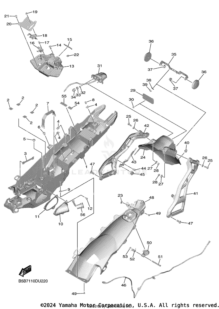 Rear Fender Schematic