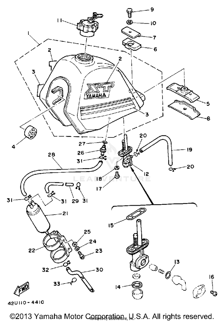 Fuel Tank Xt250lc Schematic