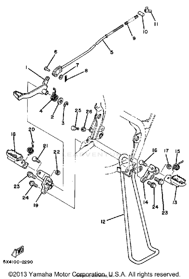 Stand-Footrest Schematic