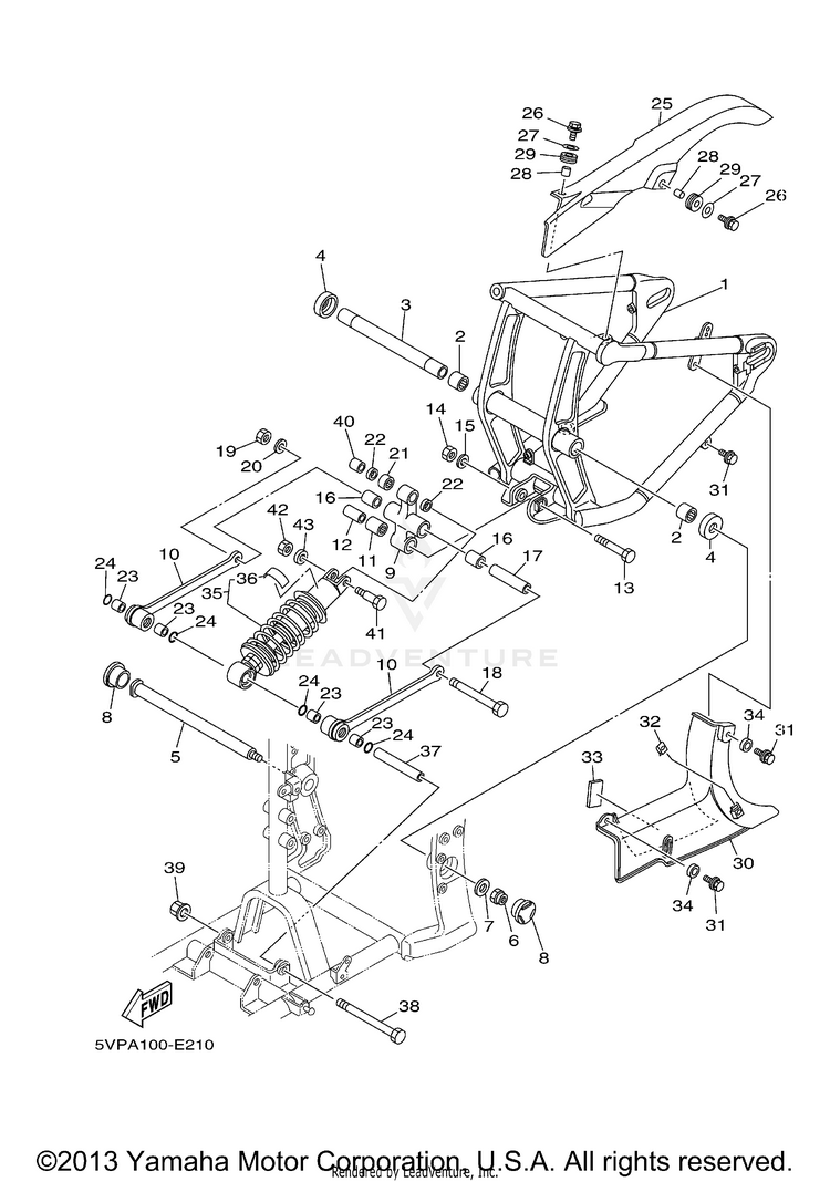 Rear Arm Suspension ROAD STAR CAST CA - XV17AWVC - 2006 Schematic