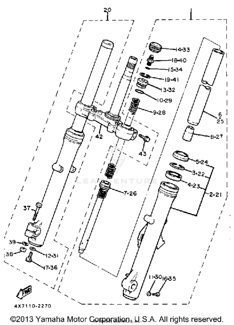 Front Fork Schematic