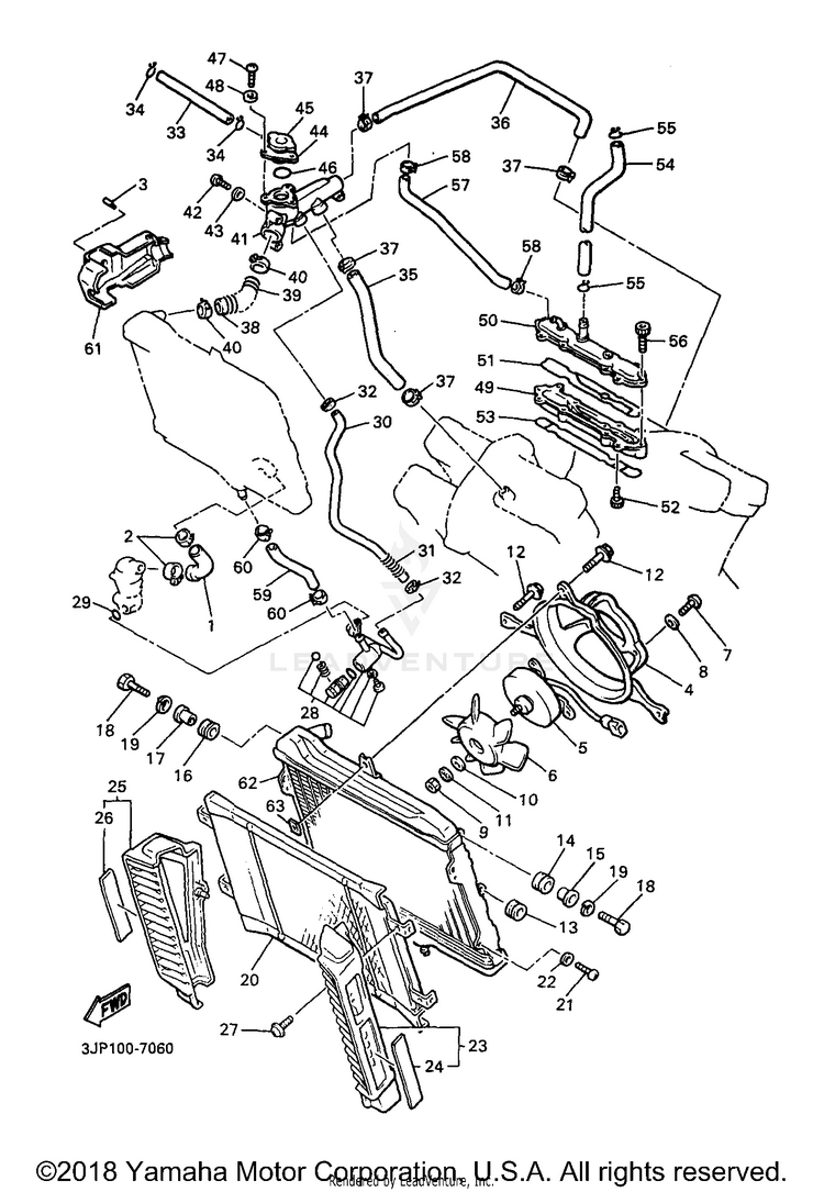 Radiator Hose Schematic