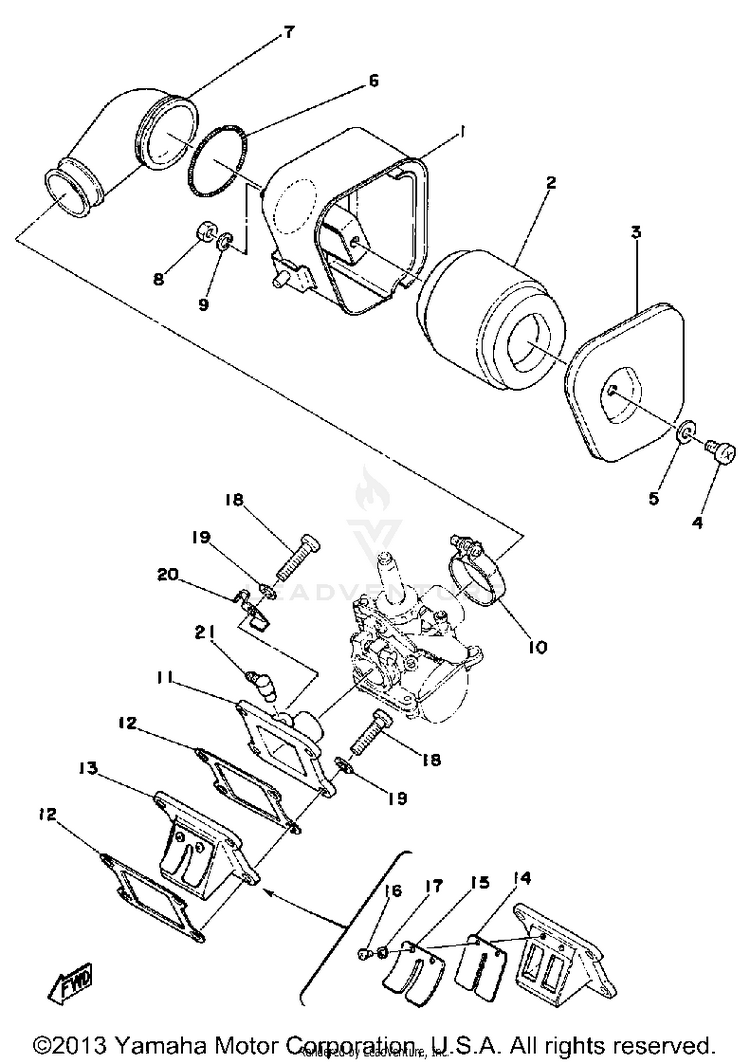 Intake GTMXF - 1979 Schematic