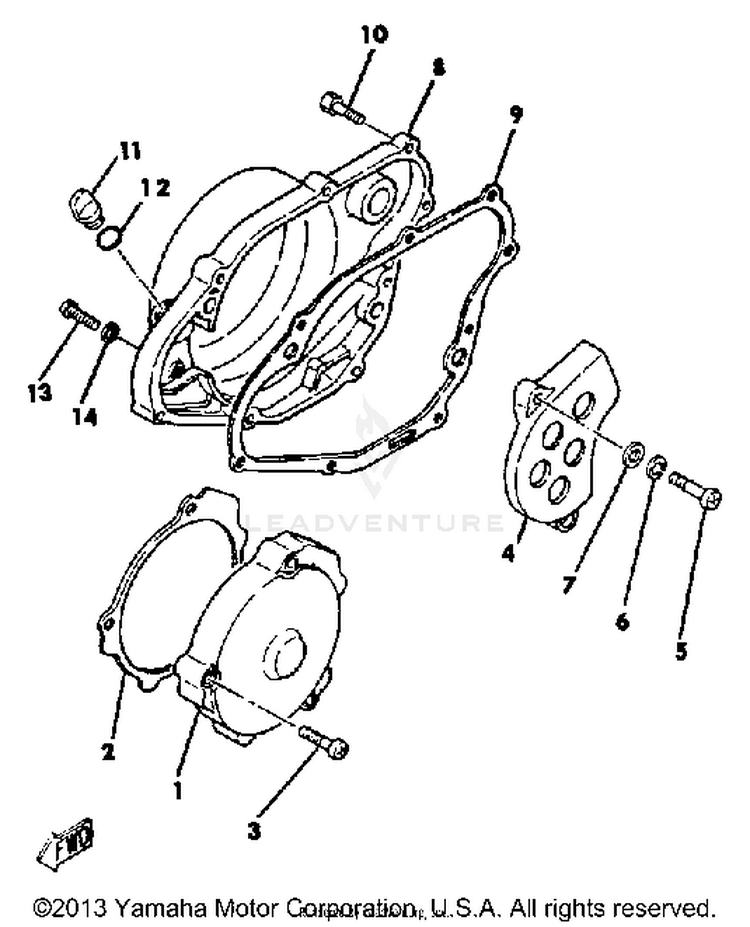 Crankcase Cover Schematic