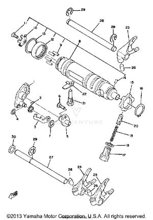 Shift Cam Fork Schematic