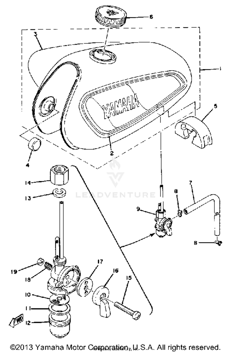 Fuel Tank GTMXE - 1978 Schematic