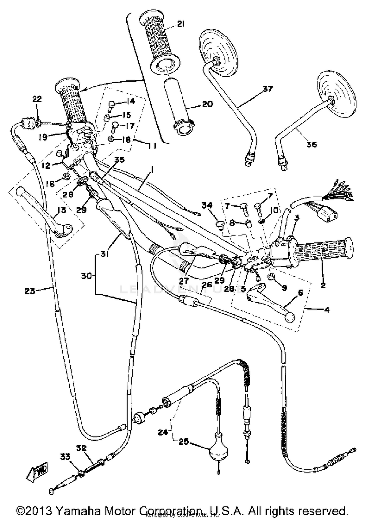 Handlebar-Cable Schematic