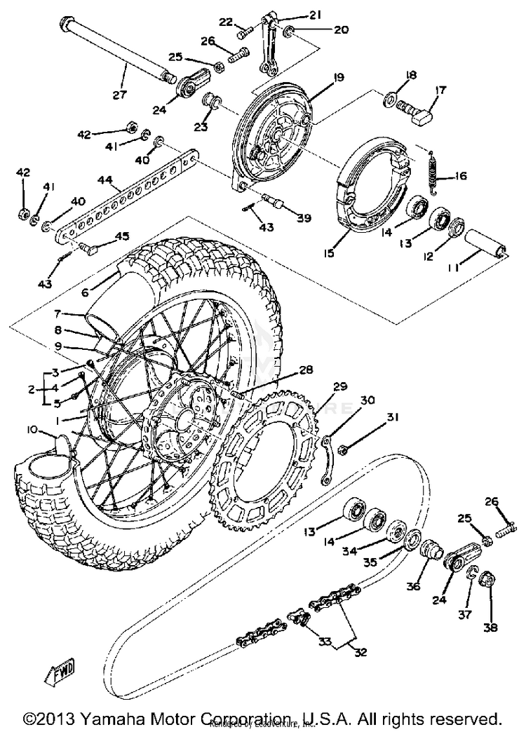 Rear Wheel Schematic