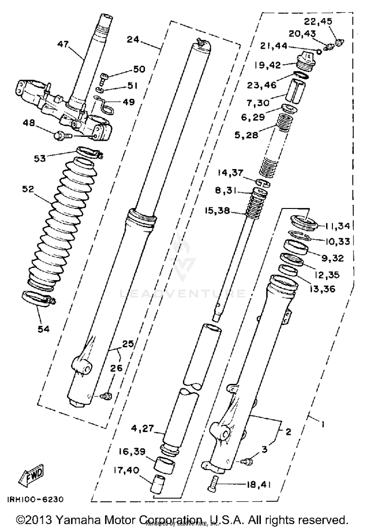 Front Fork Schematic