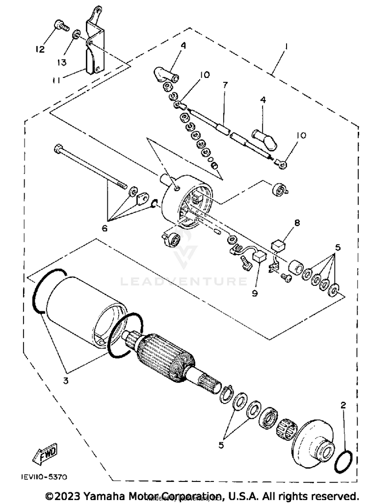 Starting Motor Schematic