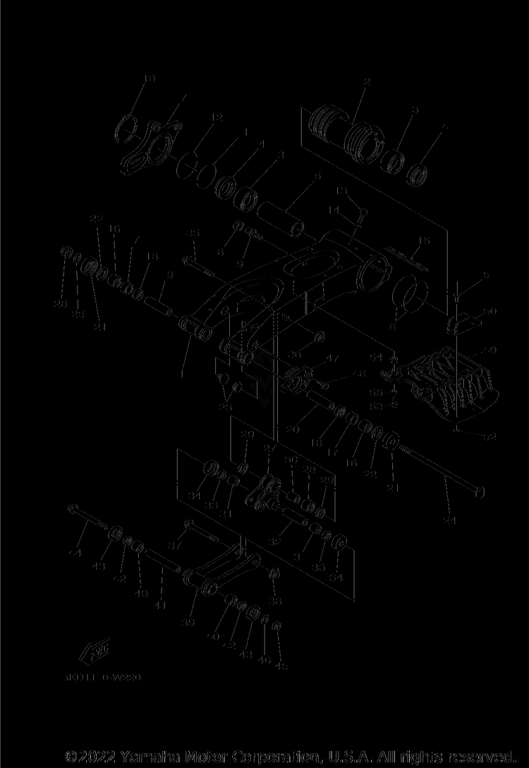 Rear Arm YFZ450R - YFZ45YSXML - 2021 Schematic