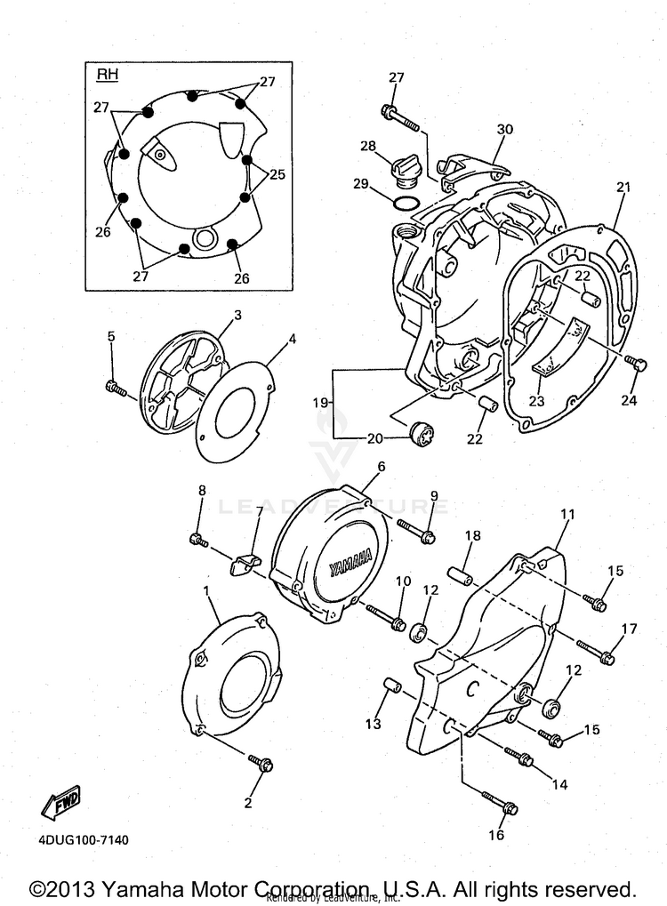 Crankcase Cover 1 Schematic