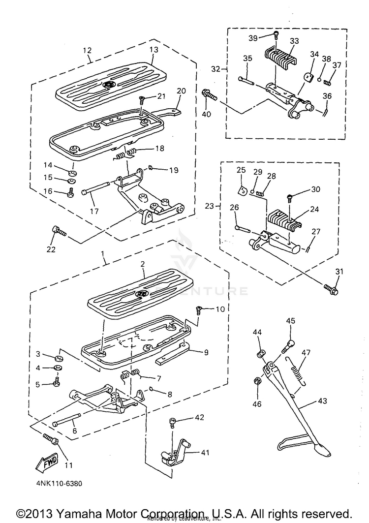 Stand Footrest Schematic