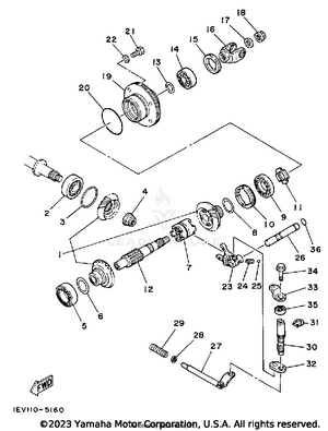 Middle Drive Gear Schematic