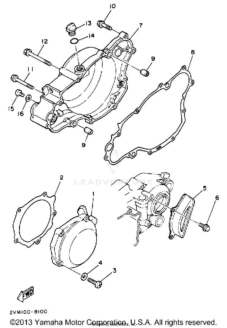 Crankcase Cover Schematic