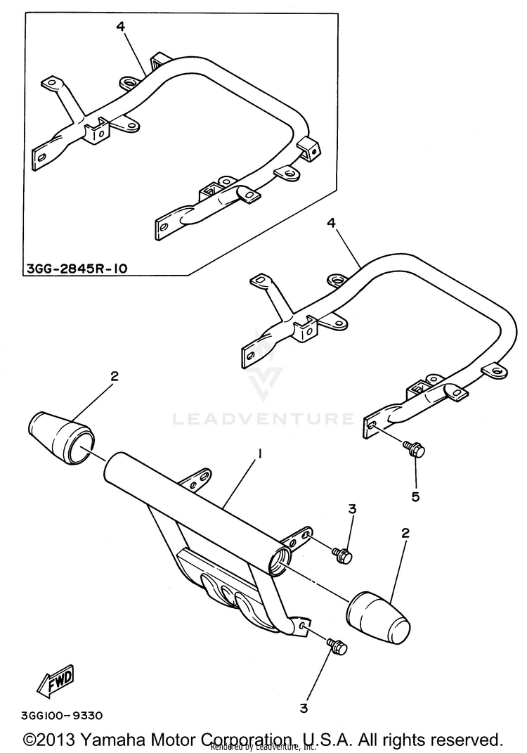 Guard BANSHEE - YFZ350H - 1996 Schematic