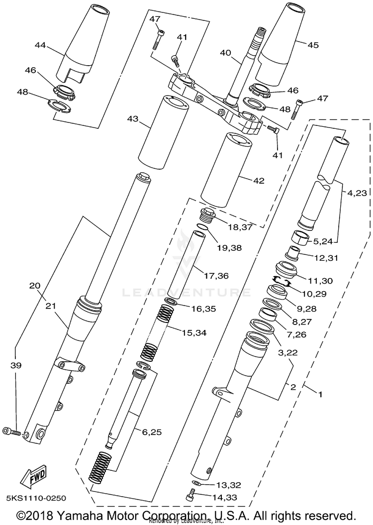 Front Fork Schematic