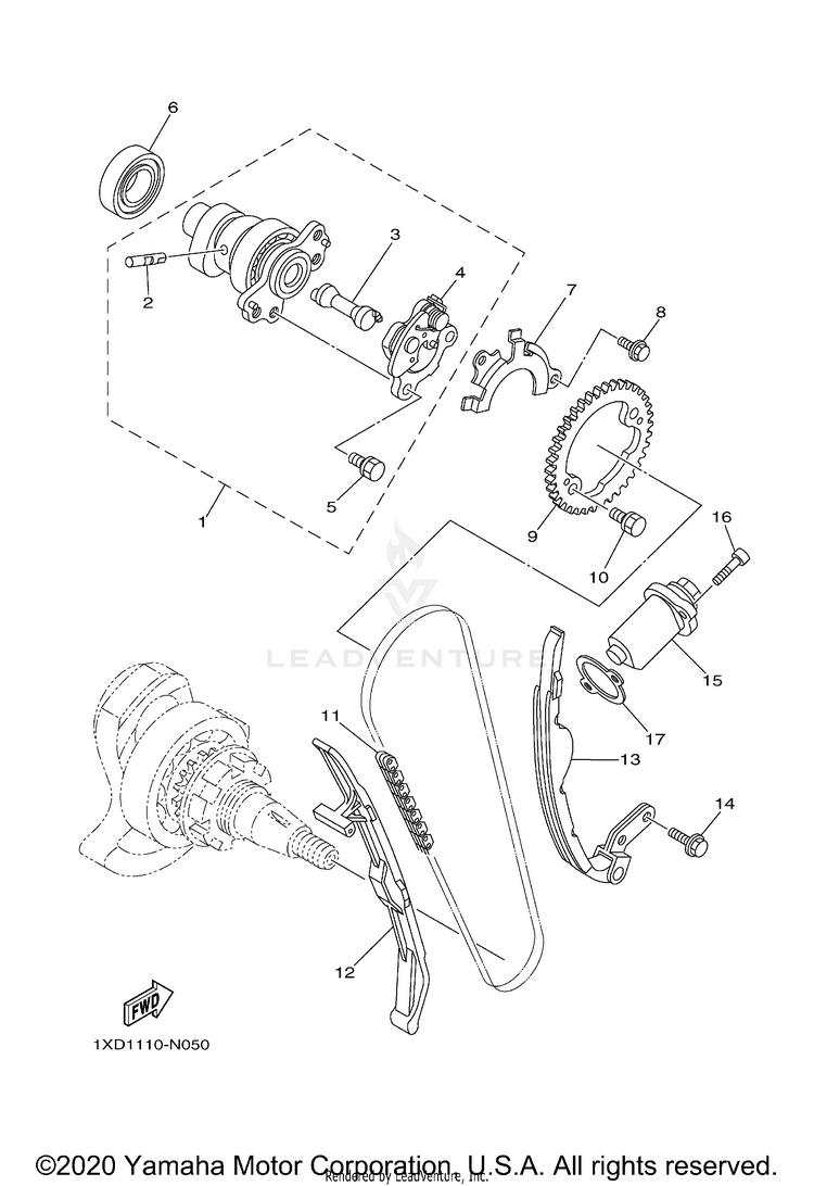 Camshaft Chain VIKING - YXM70VDXLR - 2020 Schematic